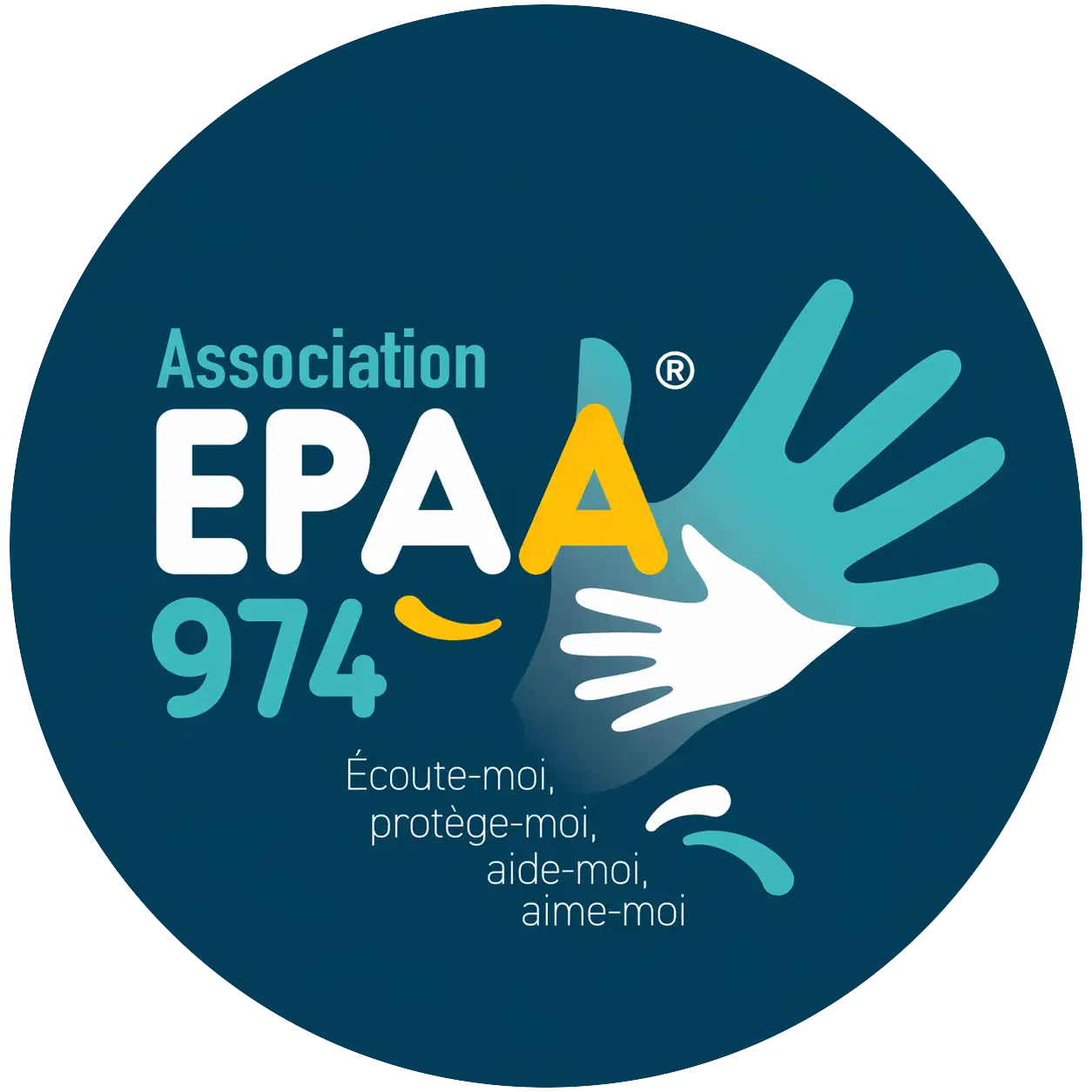 Logo EPAA 974 transparent blanc